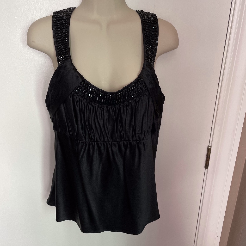 Lafayette 148 New York Silk Beaded Blouse